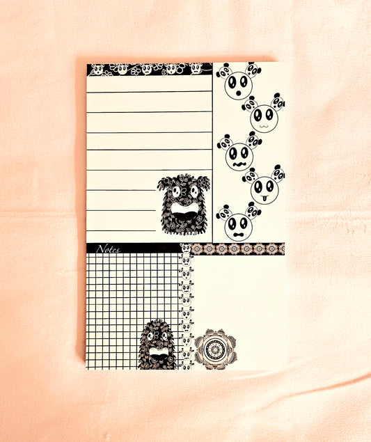 Black and White Planner Notepad