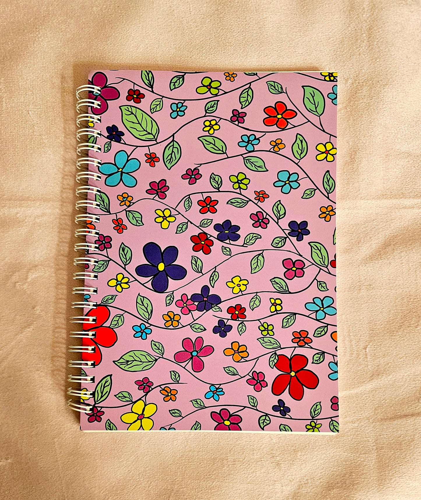 Purple Midnight Flower Reusable Sticker Book