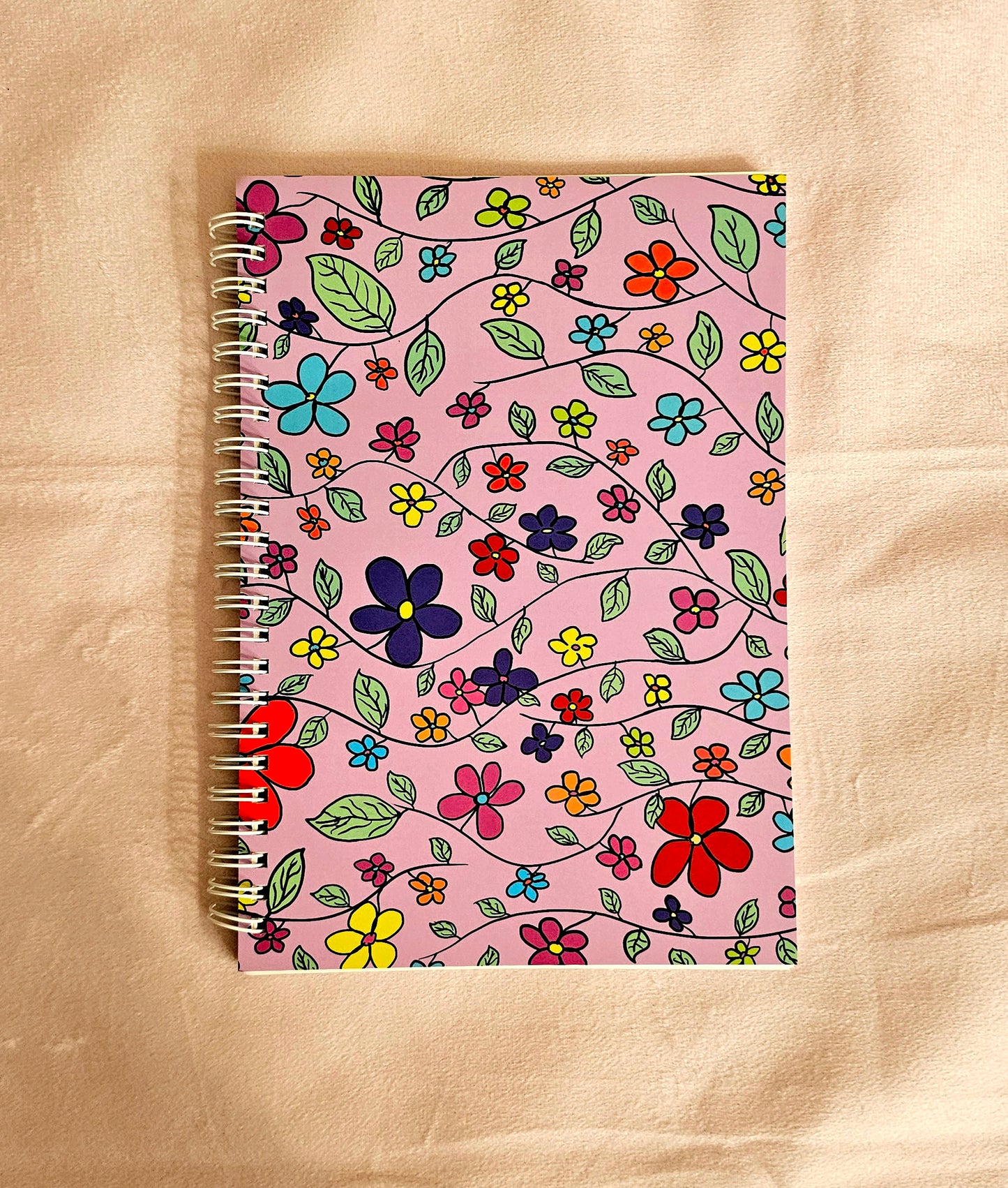 Purple Midnight Flower Reusable Sticker Book