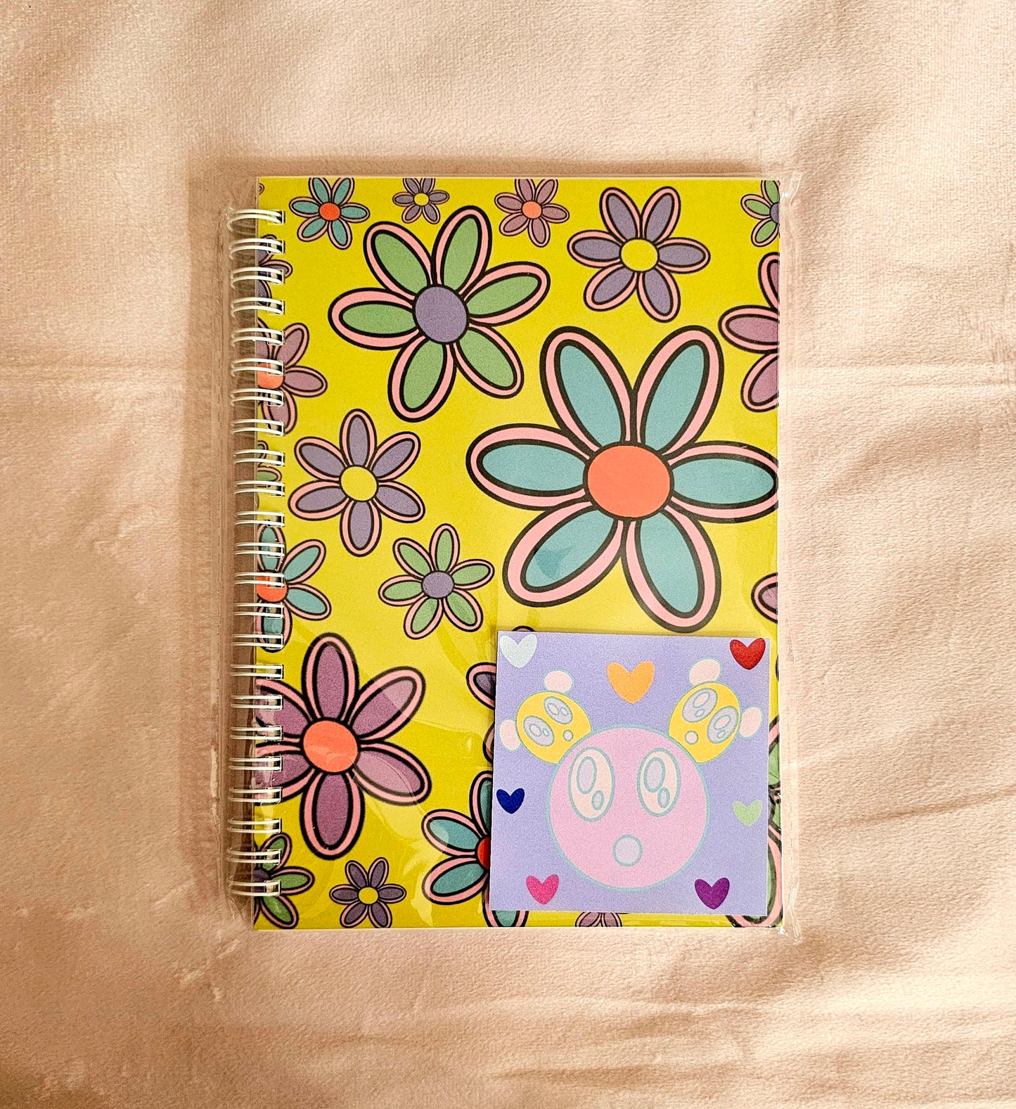 Yellow Flowers Reusable Sticker Book