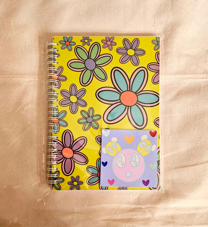 Yellow Flowers Reusable Sticker Book