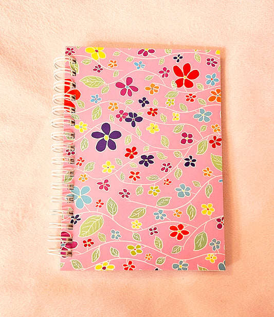 Pink Mini Midnight Flower Reusable Sticker Book