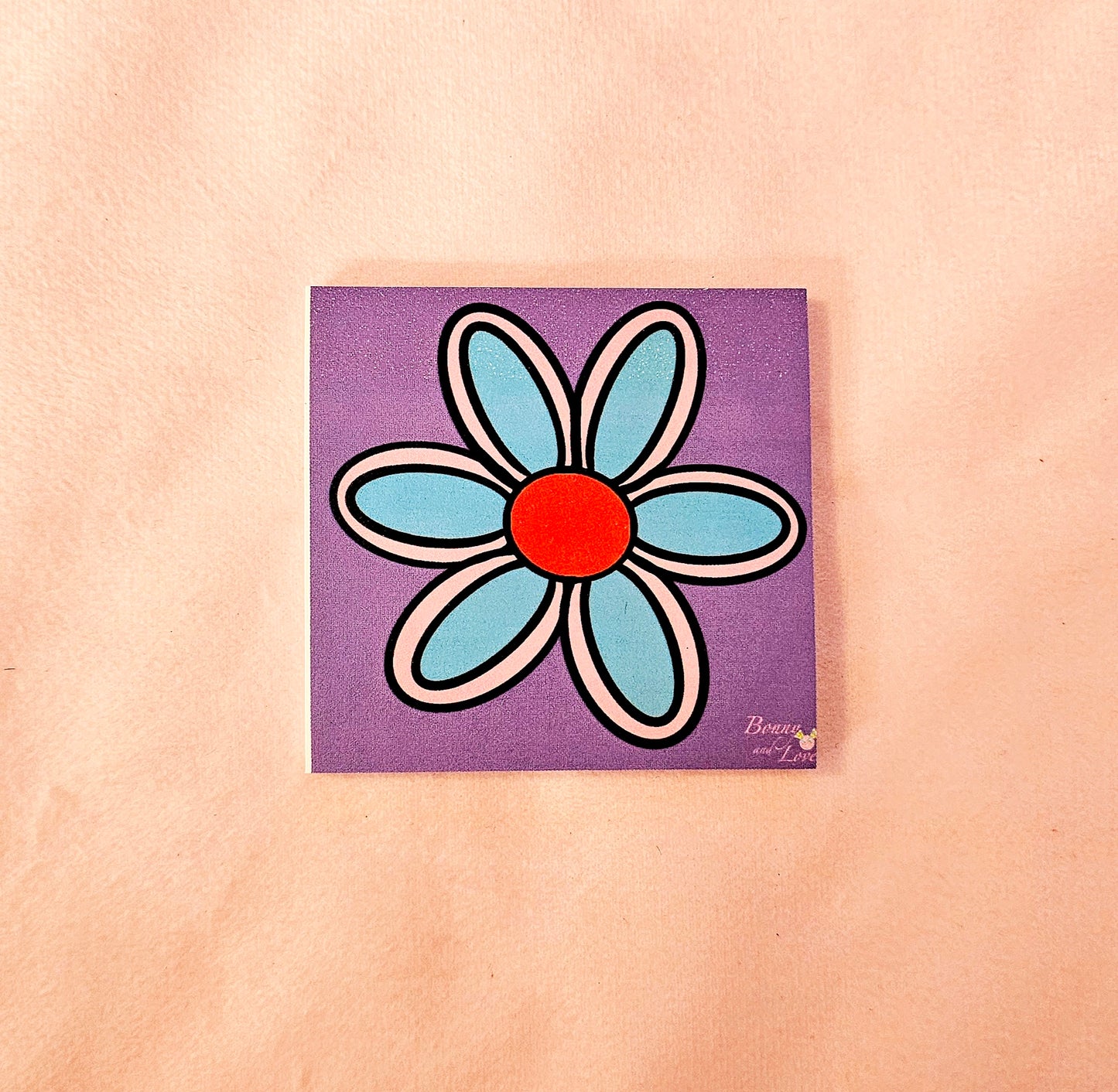 Purple Flower Sticky Notes (B-Grade)