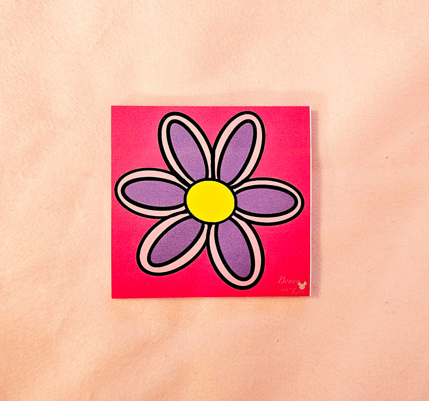 Pink Flower Sticky Notes (B-Grade)