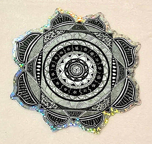 Glitter Mandala Sticker